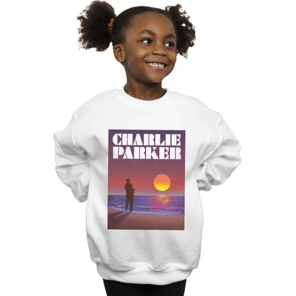 Charlie Parker Girls Into The Sunset Sweatshirt 12-13 år Vit White 12-13 Years