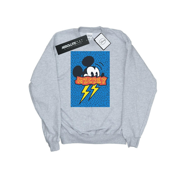 Disney Herr Mickey Mouse 90-talets Flash Sweatshirt XL Sports Grey Sports Grey XL