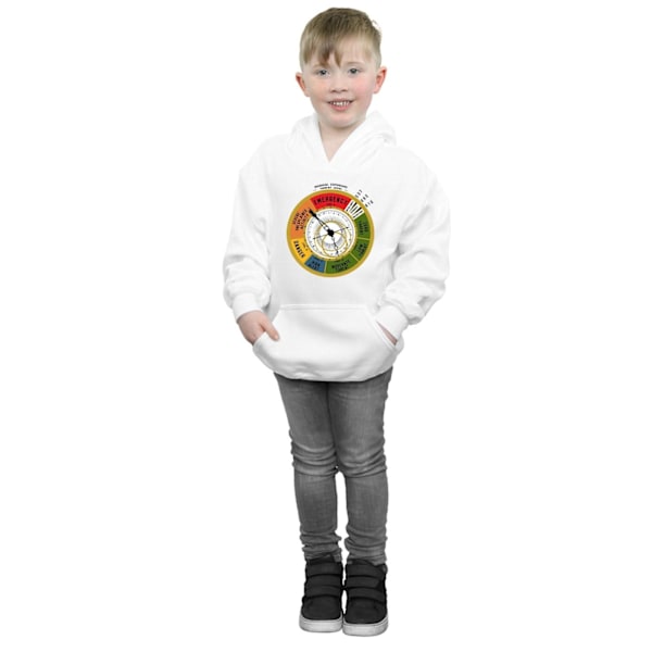 Fantastiska vidunder Boys Threat Level Hoodie 7-8 år Vit White 7-8 Years