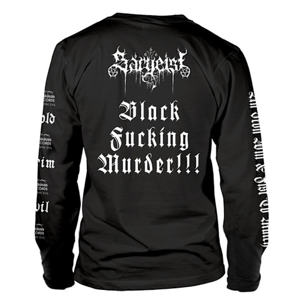 Sargeist Unisex Adult Satanic Shatraug Long-Sleeved T-Shirt XL Black XL