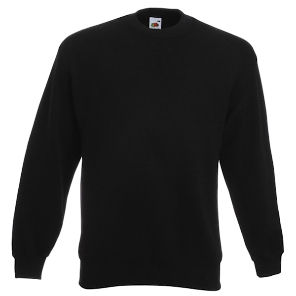 Fruit of the Loom Mens Classic 80/20 Set-in Sweatshirt 4XL Svart Black 4XL