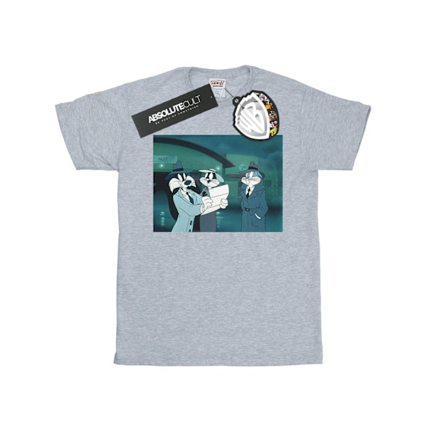 Looney Tunes Boys Bugs Bunny Sylvester Letter T-Shirt 12-13 år Sports Grey 12-13 Years