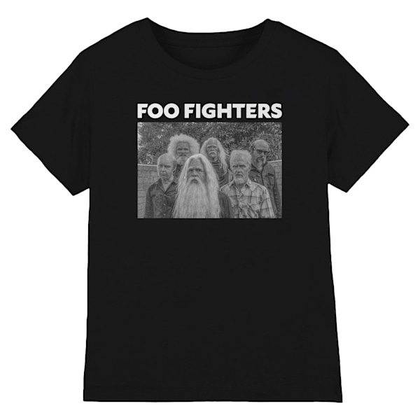 Foo Fighters Unisex Vuxen Gammalt Band Foto T-Shirt S Svart Black S