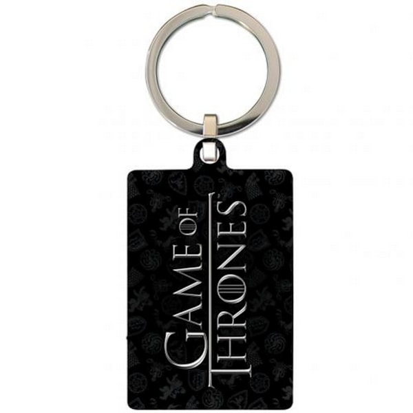 Game Of Thrones Stark Metallnyckelring En Storlek Grå Grey One Size