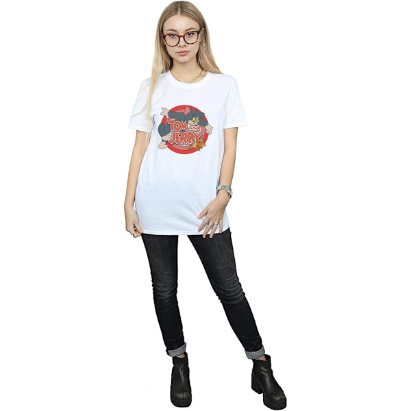 Tom och Jerry Dam/Dam Catch Bomull Boyfriend T-shirt XL W White XL