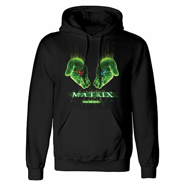 The Matrix Unisex Vuxen Hand Pills Hoodie S Svart Black S