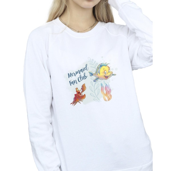 Disney Womens/Ladies The Little Mermaid Club Sweatshirt S Vit White S