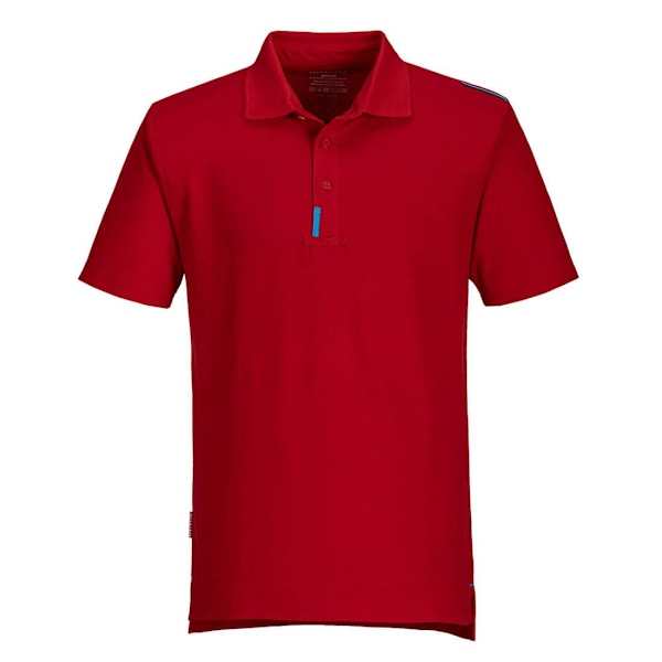 Portwest Herr WX3 Poloshirt L Mörkröd Deep Red L