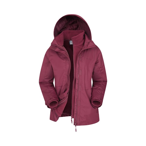 Mountain Warehouse Womens/Ladies Fell II 3 In 1 Jacket 8 UK Bur Burgundy 8 UK