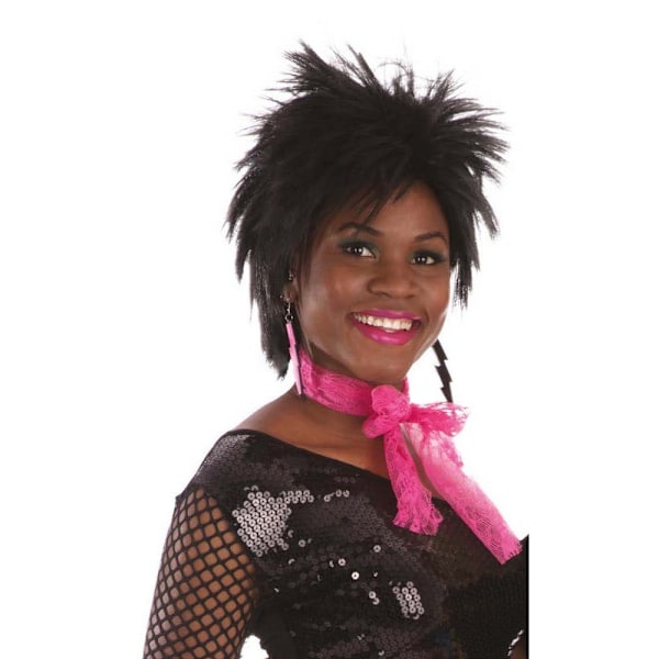 Bristol Novelty Unisex Vuxen 80-talets Spets Scarf En Storlek Rosa Pink One Size