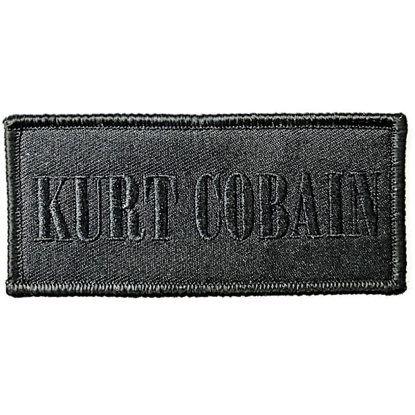 Kurt Cobain Logo Strykjärnsmärke En Storlek Svart Black One Size