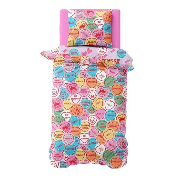 K Collection Sweet Dreams Rotary Panel Påslakanset Dubbel Multico Multicoloured Double