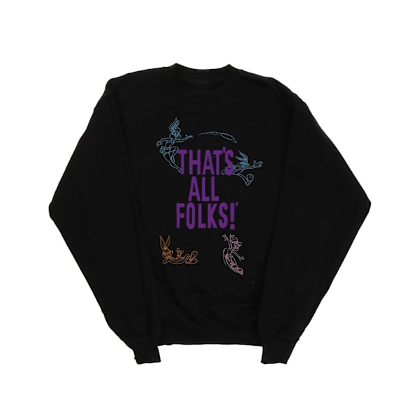 Looney Tunes Girls That´s All Folks Sweatshirt 12-13 År Svart Black 12-13 Years