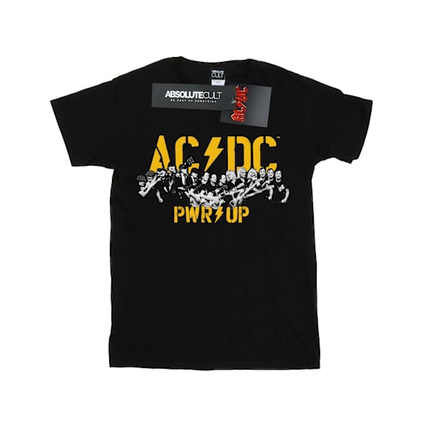 AC/DC Dam/Dam PWR UP Porträtt Motion Bomull Boyfriend T-S Black 4XL