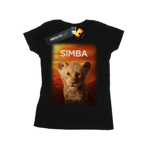 Disney Womens/Ladies The Lion King Movie Baby Simba Poster Cott Black S