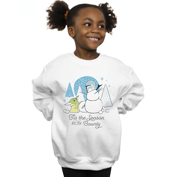 Star Wars Girls The Mandalorian Tis The Season Sweatshirt 9-11 White 9-11 Years