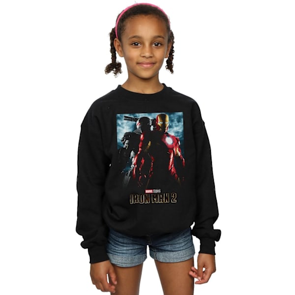 Marvel Studios Girls Iron Man 2 Poster Sweatshirt 12-13 år B Black 12-13 Years