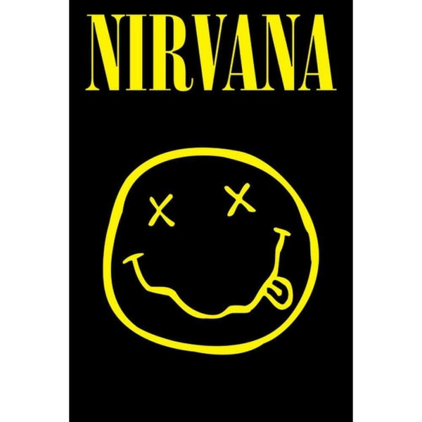 Nirvana Poster One Size Svart/Gul Black/Yellow One Size