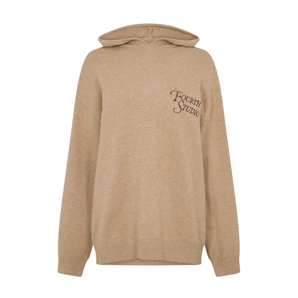 4th & Reckless Dam/Dam Jackson Oversized Hoodie 10 UK Kamel Camel 10 UK