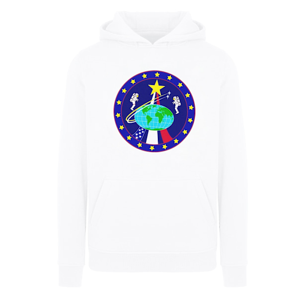 NASA Boys Classic Globe Astronauts Hoodie 5-6 år Vit White 5-6 Years