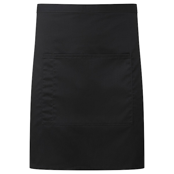 Premier Colours Front Pocket Waist Apron One Size Black Black One Size