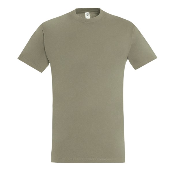 SOLS Imperial Herr T-shirt Kort Ärm Tungvikt XS Khaki Khaki XS