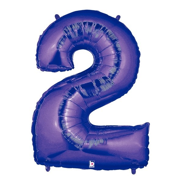 Betallic Megaloon 2 Glitz Folieballong One Size Lila Purple One Size