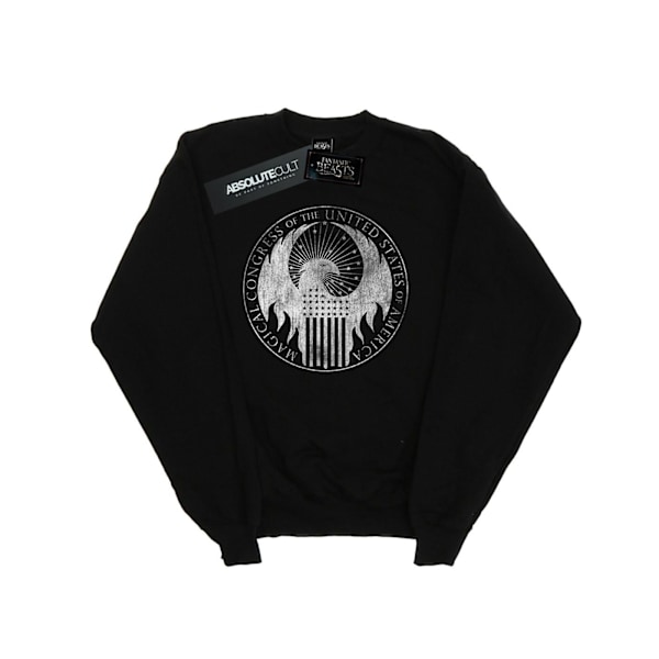 Fantastiska vidunder Mäns slitna magiska kongress sweatshirt S Black S