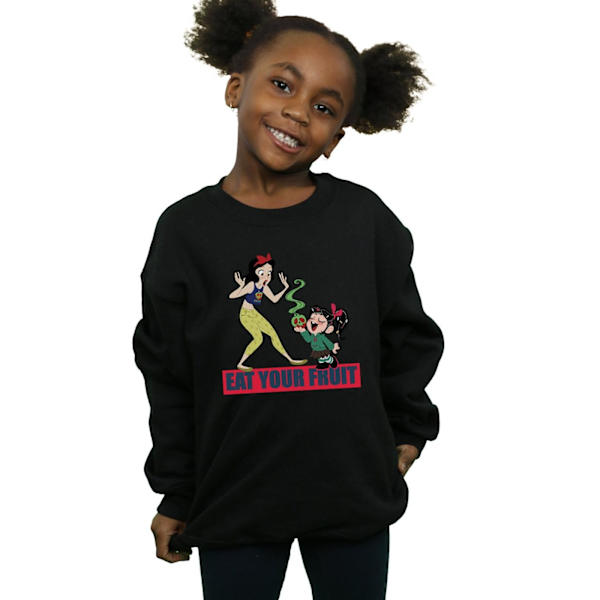 Disney Girls Wreck It Ralph Ät Din Frukt Sweatshirt 9-11 År Black 9-11 Years