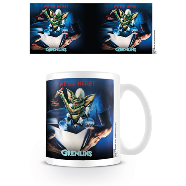 Gremlins We´re Here Mug One Size Vit/Blå/Grön White/Blue/Green One Size