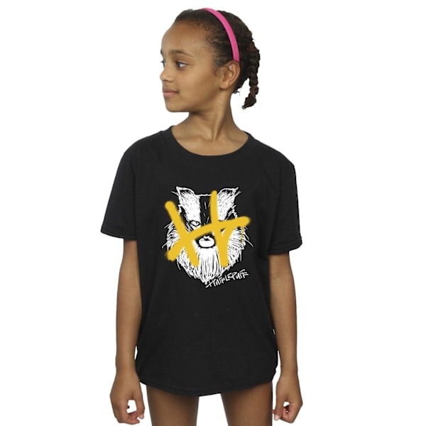 Harry Potter Flickor Hufflepuff Pop Spray Bomull T-shirt 9-11 År Black 9-11 Years