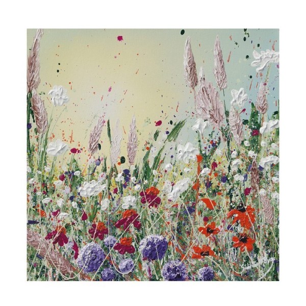 Siobhan McEvoy Wildflower Garden Print 40cm x 40cm Multicoloure Multicoloured 40cm x 40cm
