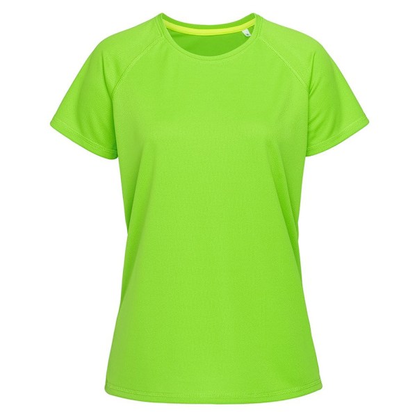 Stedman Dam/Kvinnor Raglan Mesh T-Shirt S Kiwi Green Kiwi Green S