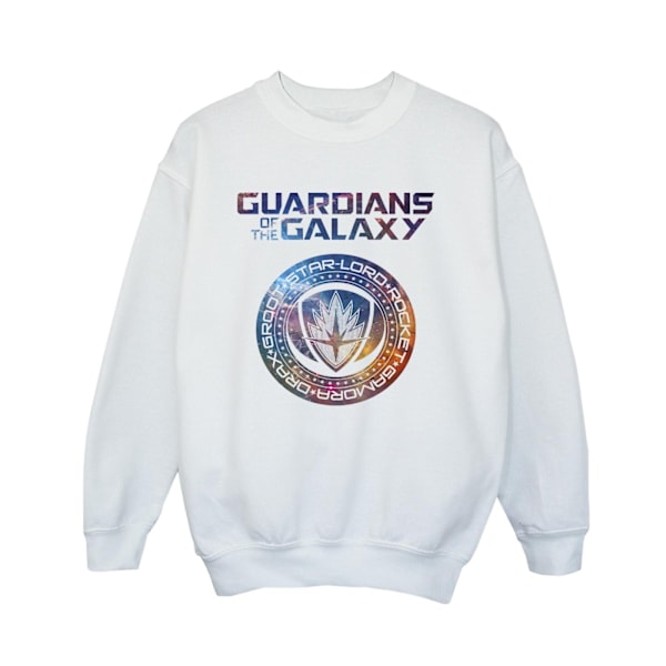 Marvel Boys Guardians Of The Galaxy Stars Fill Logo Sweatshirt White 9-11 Years