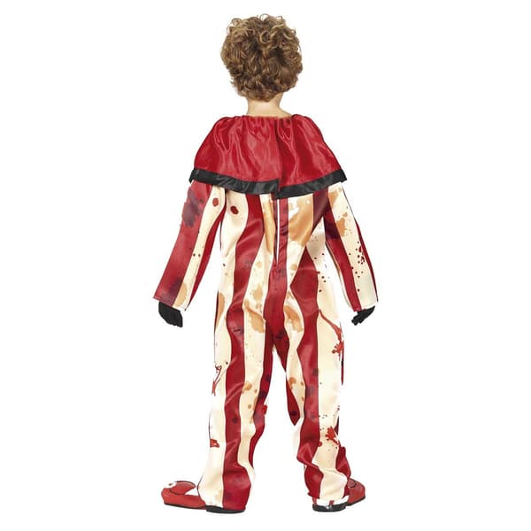 Fiestas Guirca Randig Clownkostym för Barn 10-12 År Red/Beige 10-12 Years
