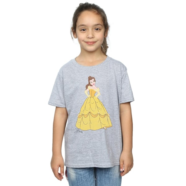 Beauty And The Beast Flickor Belle Bomull T-shirt 12-13 År Spo Sports Grey 12-13 Years