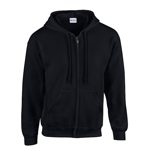 Gildan Unisex Adult Heavy Blend Full Zip Full Zip Hoodie L Svart Black L