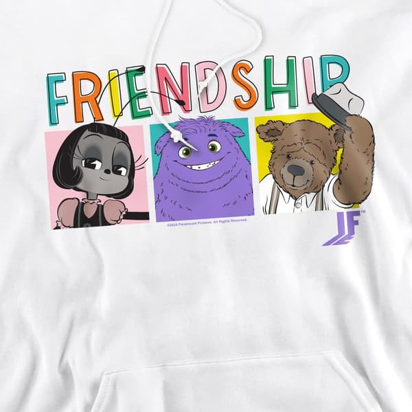 IF Herr Imagine This Squares Hoodie M Vit White M
