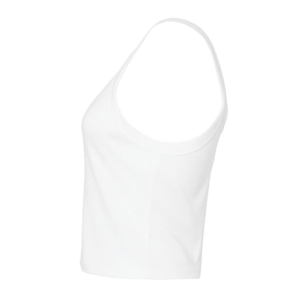Bella + Canvas Dam/Damer Spaghetti Linne M Enfärgad W Solid White M