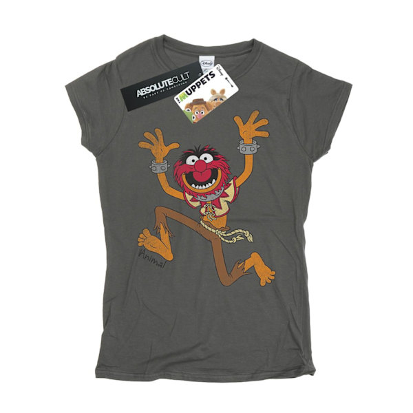 Disney Dam/Kvinnor The Muppets Classic Animal Bomull T-shirt Charcoal S