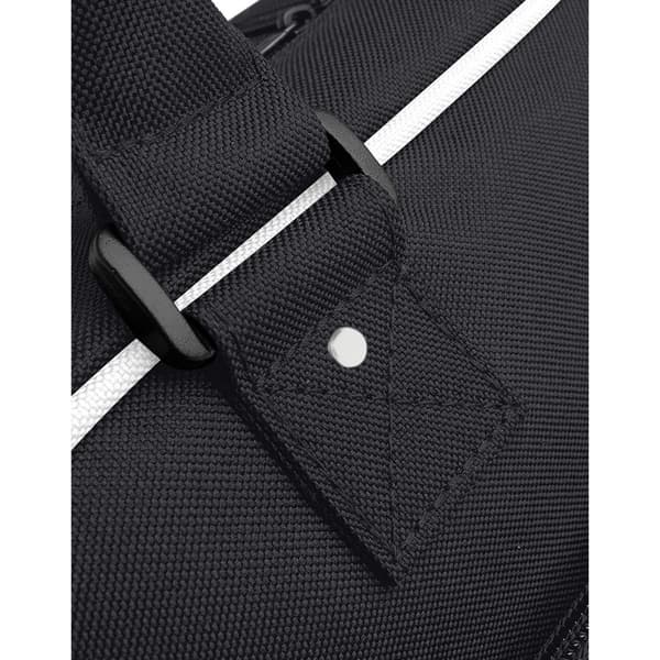 Bagbase Piped Messenger Bag One Size Svart/Vit Black/White One Size