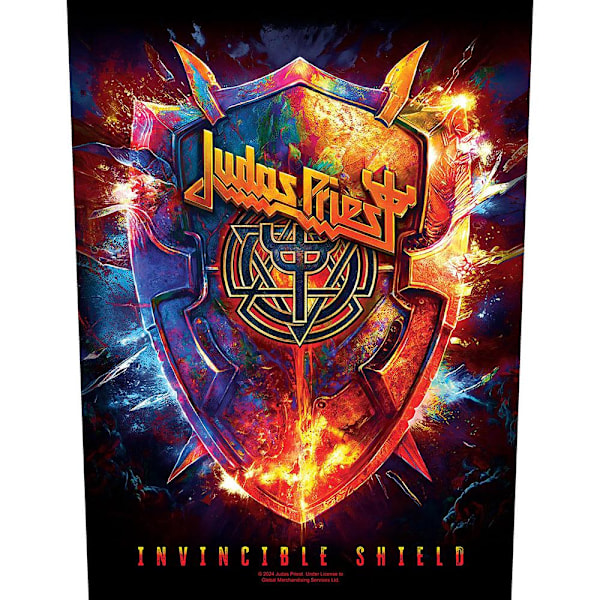 Judas Priest Invincible Shield Patch One Size Flerfärgad Multicoloured One Size