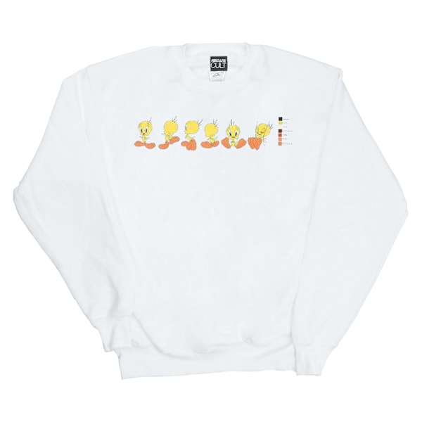 Looney Tunes Tweety Pie Färgkod Sweatshirt XXL Vit White XXL