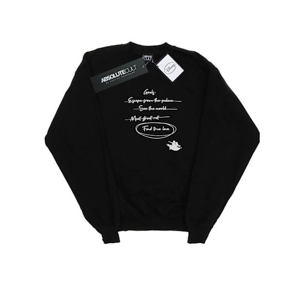 Disney Herr Aladdin Jasmine Goals Sweatshirt 4XL Svart Black 4XL