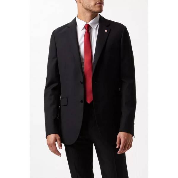 Burton Mens Limited Edition Football Slim Suit Jacket 40R Svart Black 40R