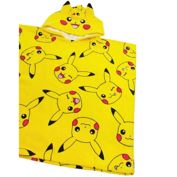 Pokemon Barn/Barn Pikachu Huvhandduk En Storlek Gul Yellow One Size
