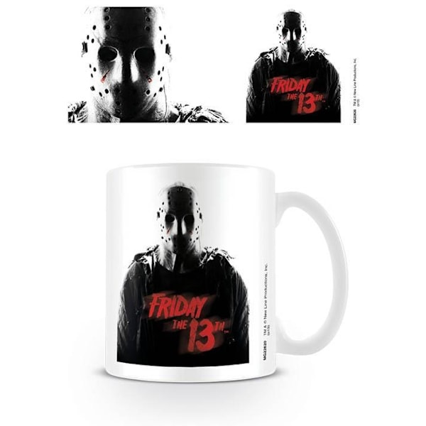 Fredagen den 13:e Jason Voorhees Mugg En Storlek Vit/Svart/Röd White/Black/Red One Size