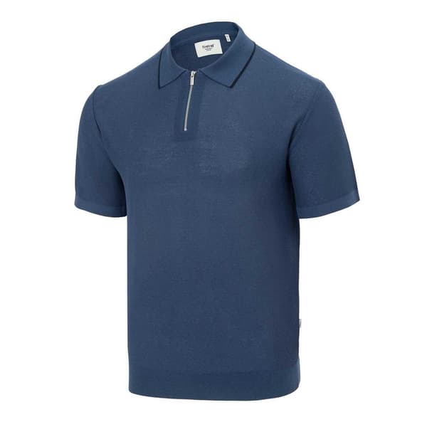Firetrap Herr Stickad Normal Kortärmad Pikétröja M Airfor Airforce Blue M