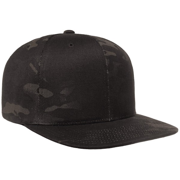 Flexfit By Yupoong Classic Snapback Multicam Cap One Size Black Black Multicam One Size