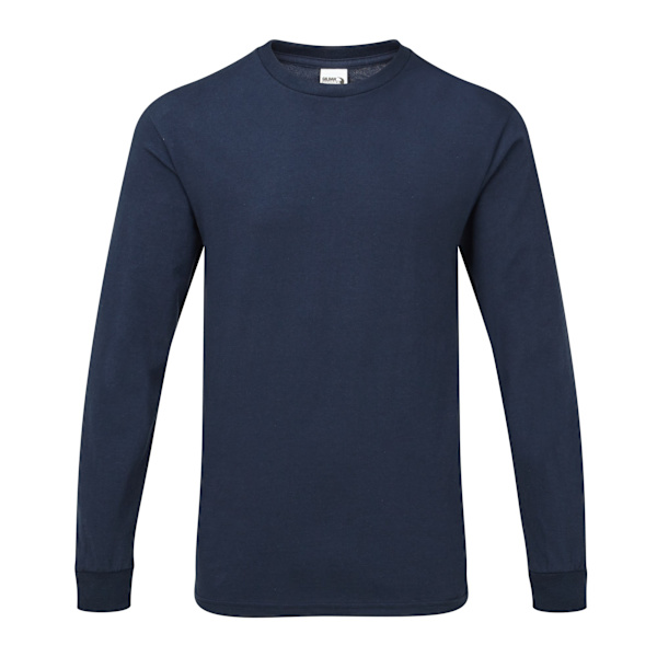 Gildan Herr Hammer Heavyweight Långärmad T-shirt XL Sport Mörk Sport Dark Navy XL